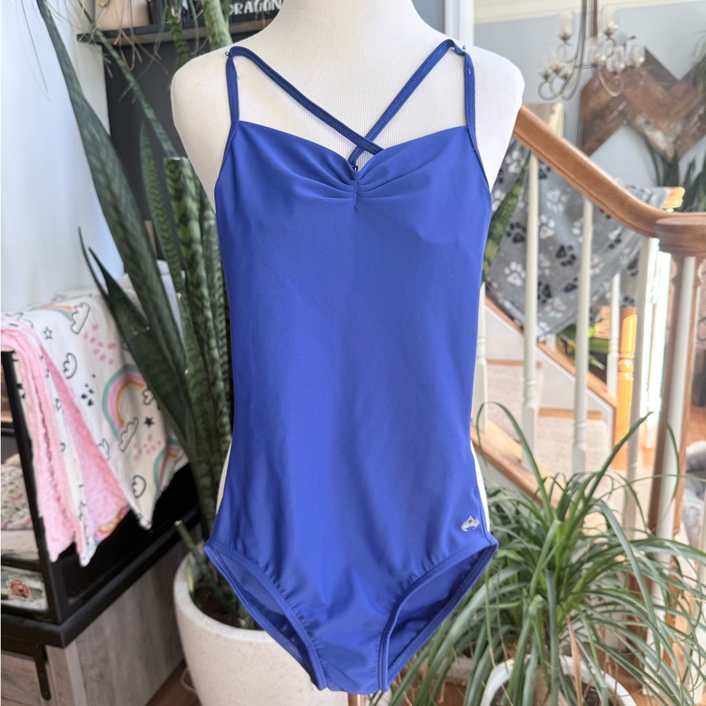 Royal Blue Open Back Leotard